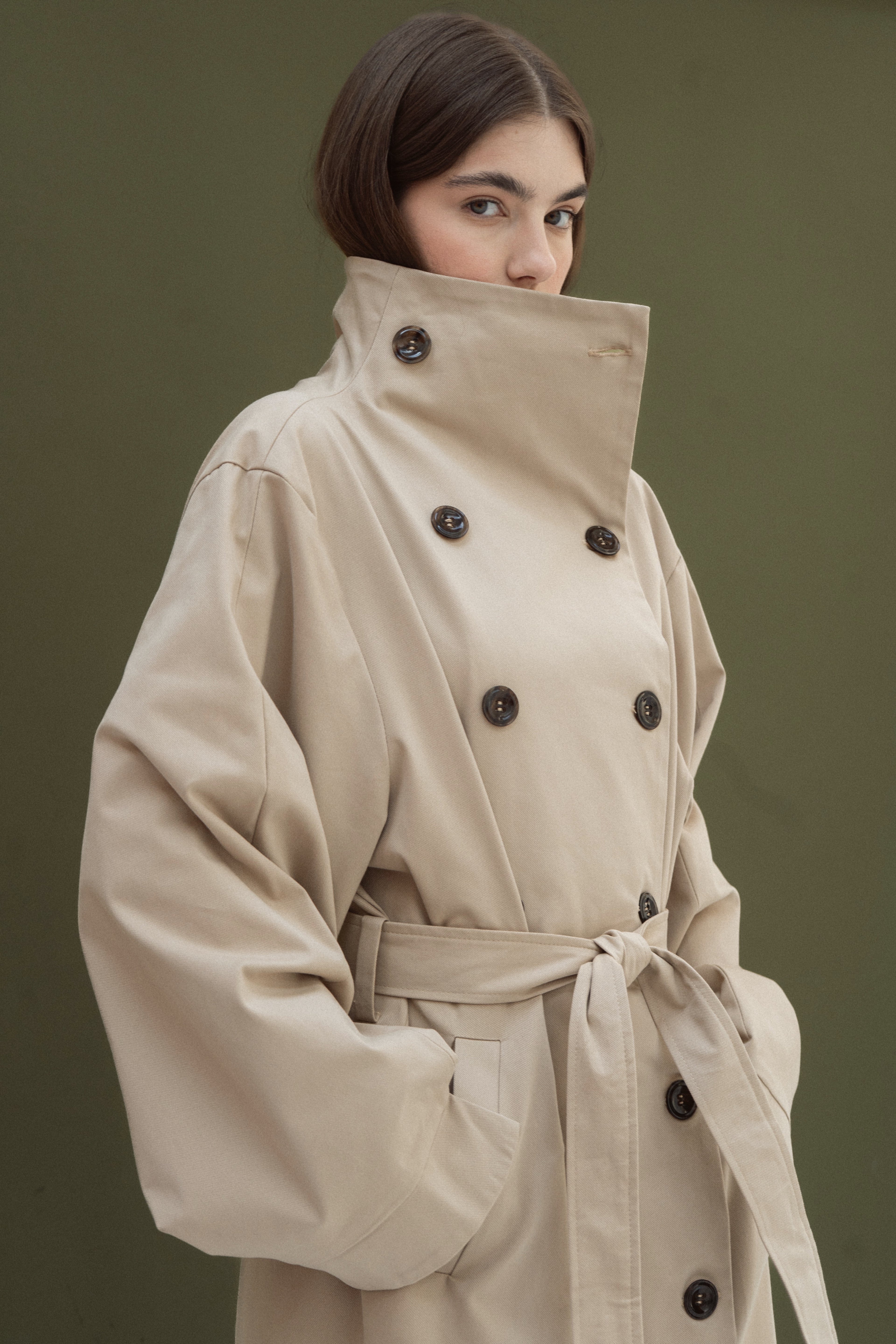 Dune Gabardine Trench Coat