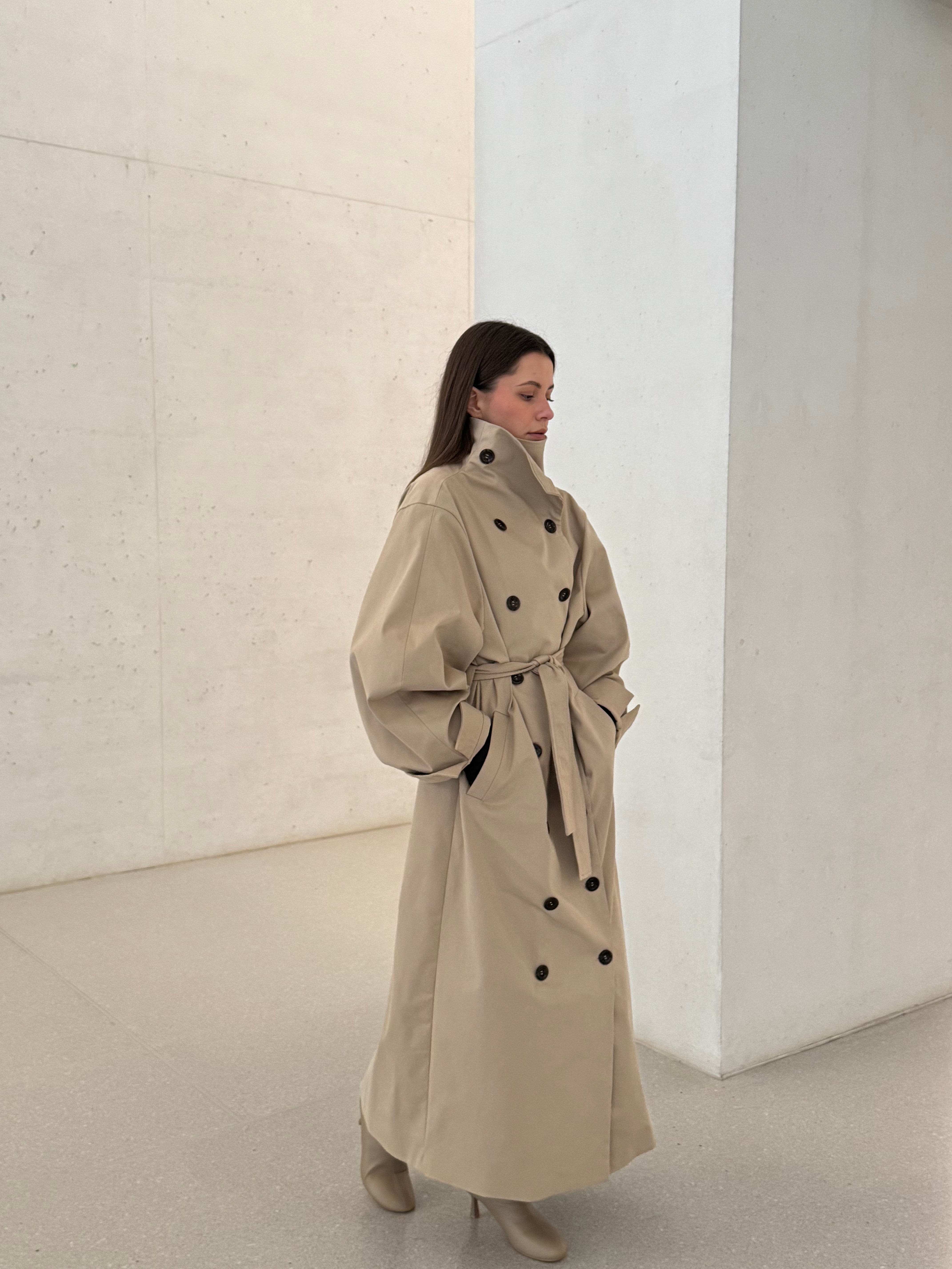 Dune Gabardine Trench Coat – Âme Dare